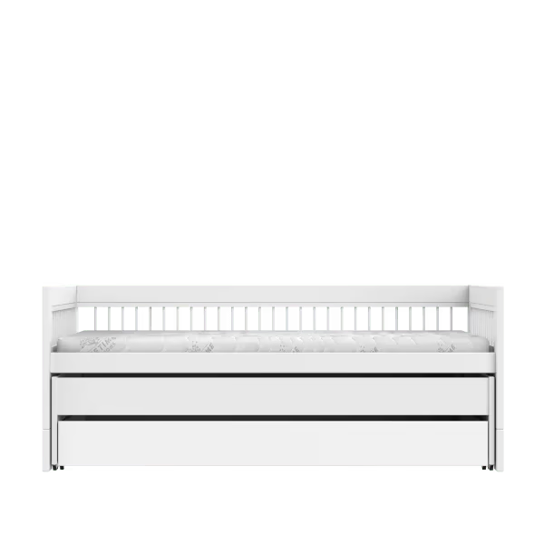 LIFETIME Kidsrooms Multi børneseng inkl. gæsteseng og sengeskuffe 90x200 cm – Breeze – hvid