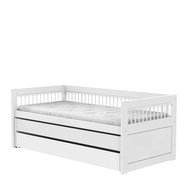 LIFETIME Kidsrooms Multi børneseng inkl. gæsteseng og sengeskuffe 90x200 cm – Breeze – hvid