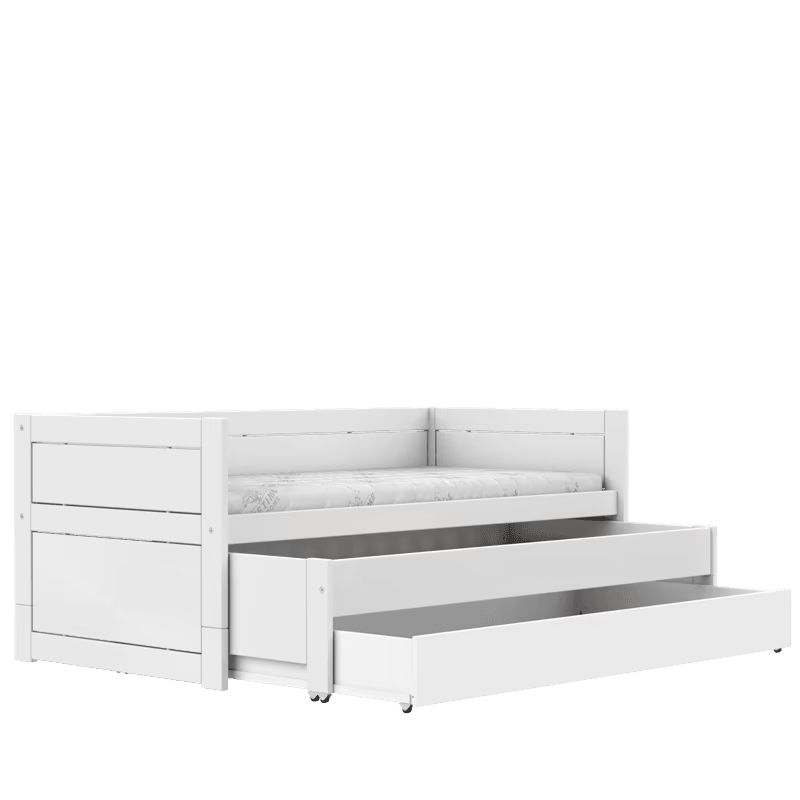 LIFETIME Kidsrooms Multi børneseng inkl. gæsteseng og sengeskuffe 90x200 cm – Breeze – hvid