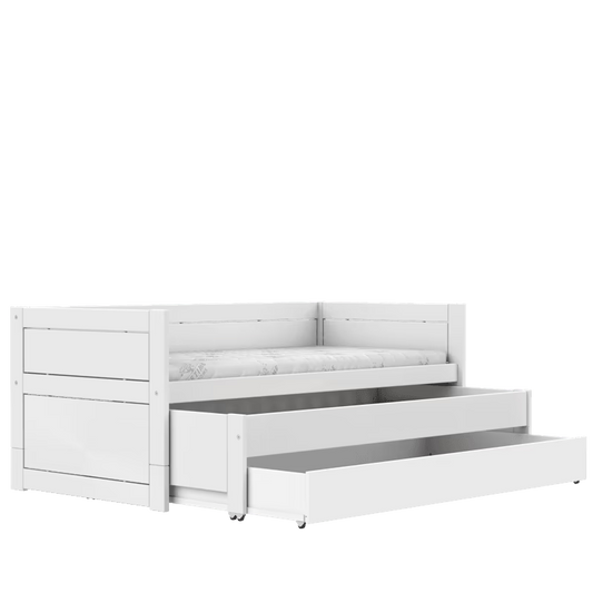 LIFETIME Kidsrooms Multi børneseng inkl. gæsteseng og sengeskuffe 90x200 cm – Breeze – hvid