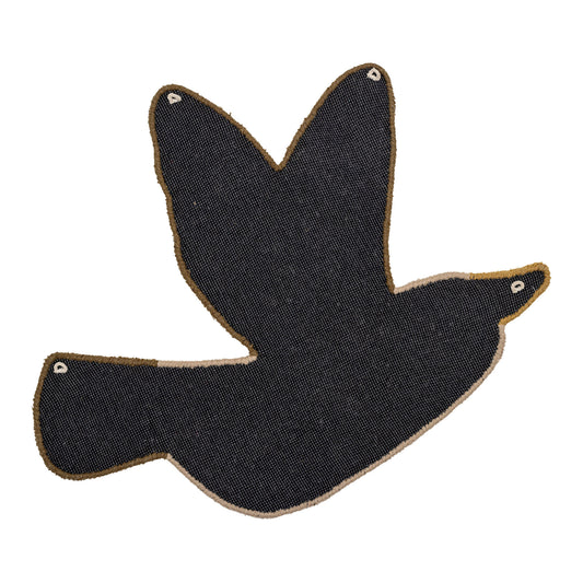 Bloomingville MINI Blue Jay Tæppe, Blå, Uld