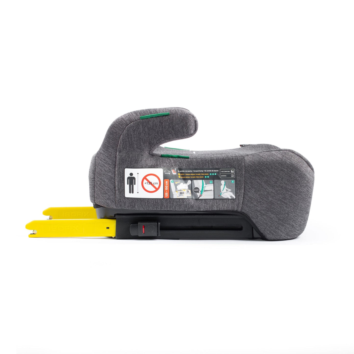 Fairgo Pico i-Size sædepude 125–150 cm – stone grey