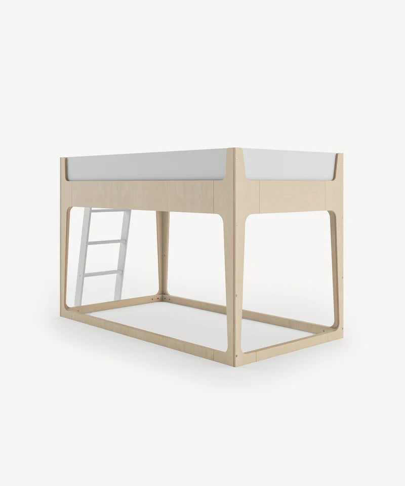 Oeuf NYC Perch Nest halvhøj 2-i-1 seng 90x200 cm – hvid/birk