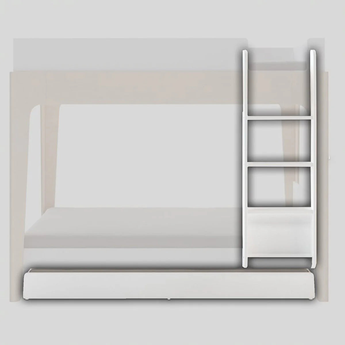 Oeuf NYC Perch udtræksseng 90x190 cm inkl. stige-konverteringssæt – hvid