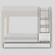 Oeuf NYC Perch udtræksseng 90x190 cm inkl. stige-konverteringssæt – hvid