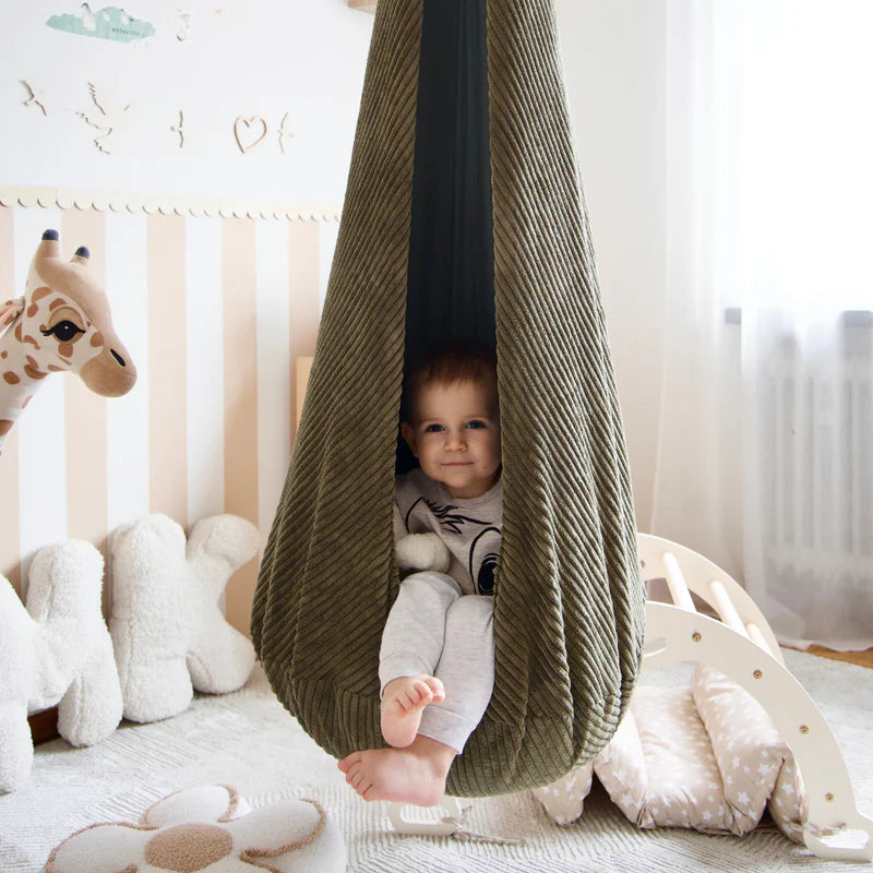 Meowbaby Hængekøjehule til børn – Aesthetic – Khaki