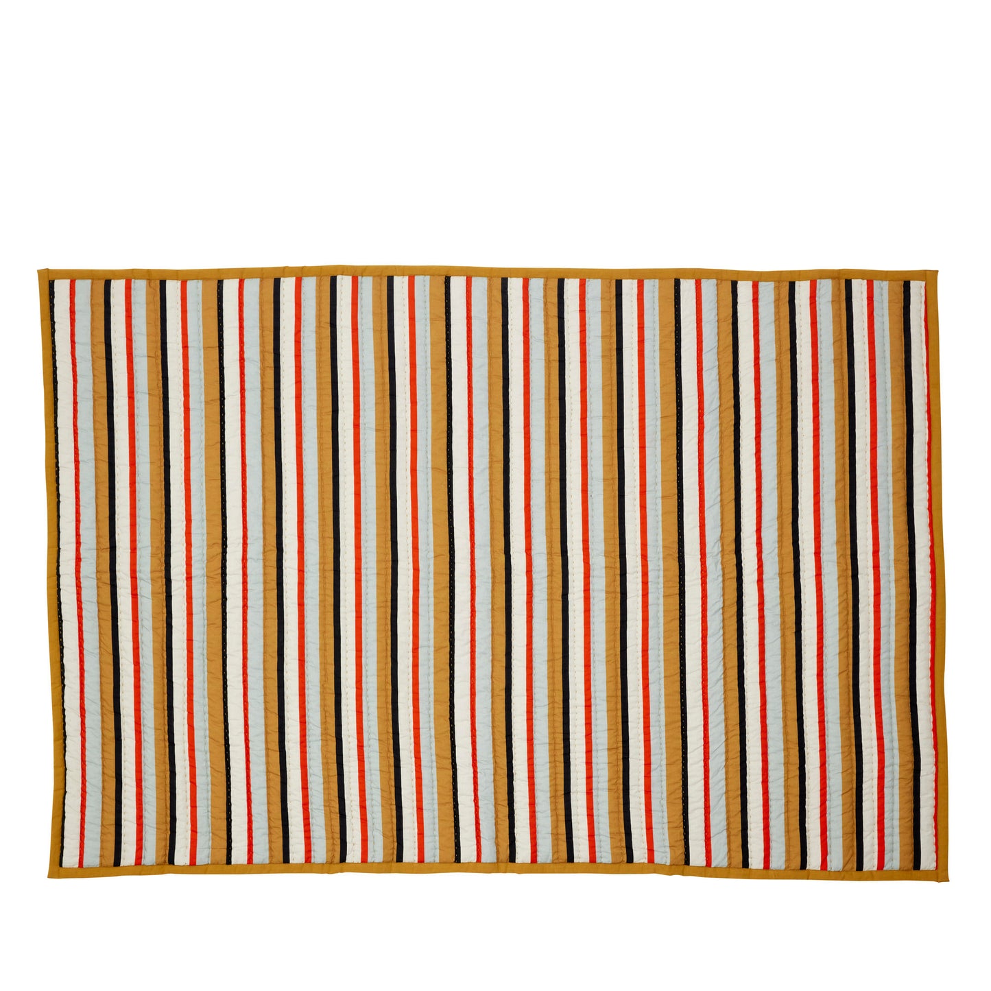 Hübsch Pavilion plaid – stribet i okker og flerfarver