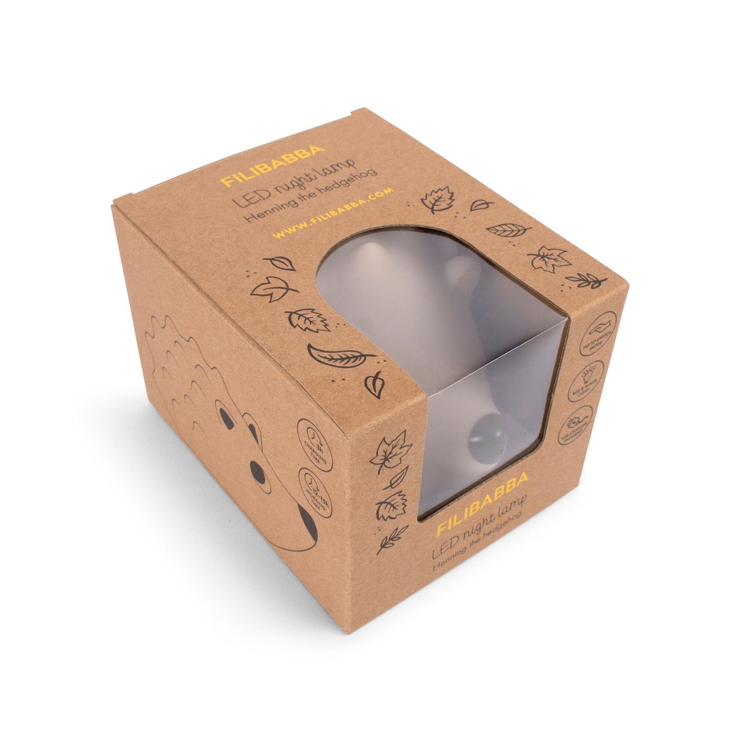 Filibabba LED natlampe – pindsvinet Henning
