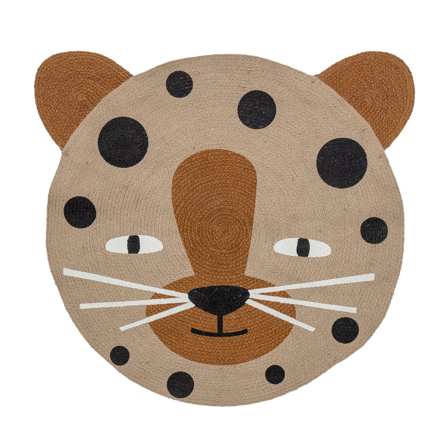Bloomingville MINI Naffie tæppe – Leopard i brun jute