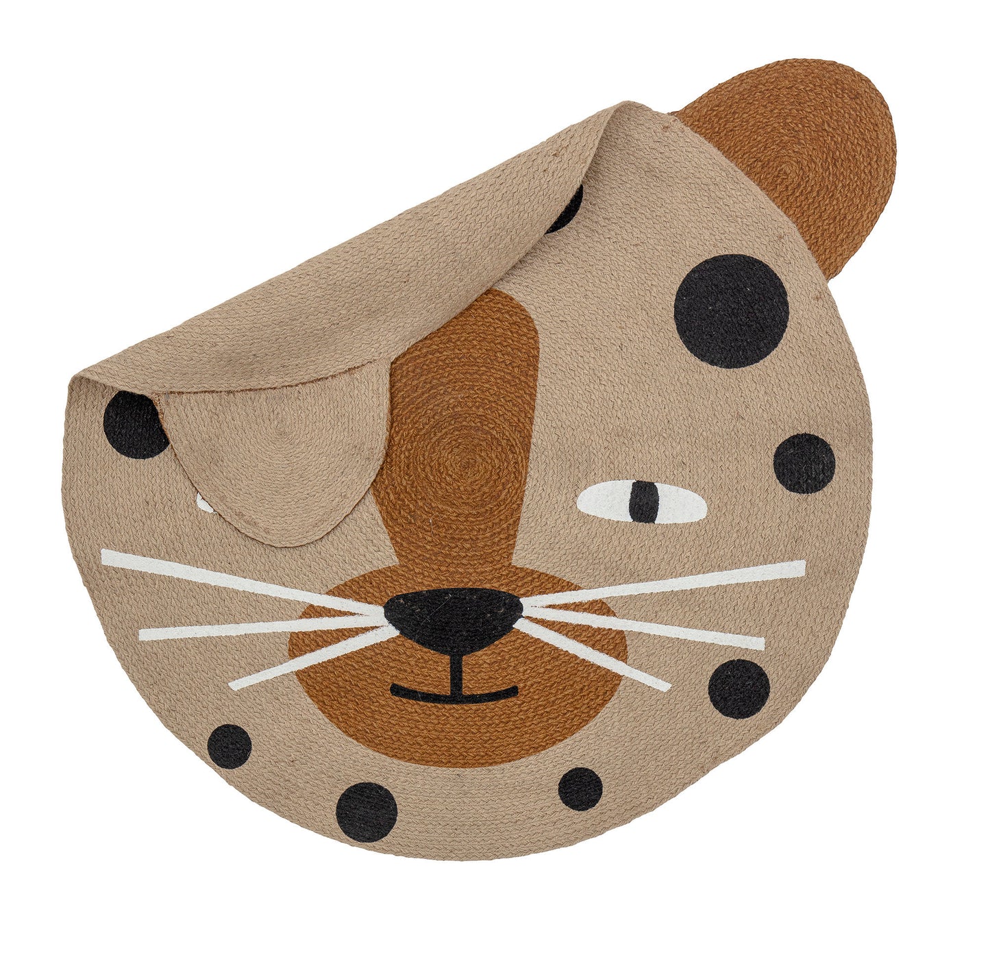 Bloomingville MINI Naffie tæppe – Leopard i brun jute