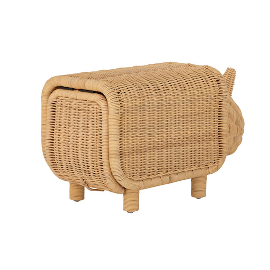 Bloomingville MINI Soffe Taburet m/Opbevaringsrum, Natur, Rattan