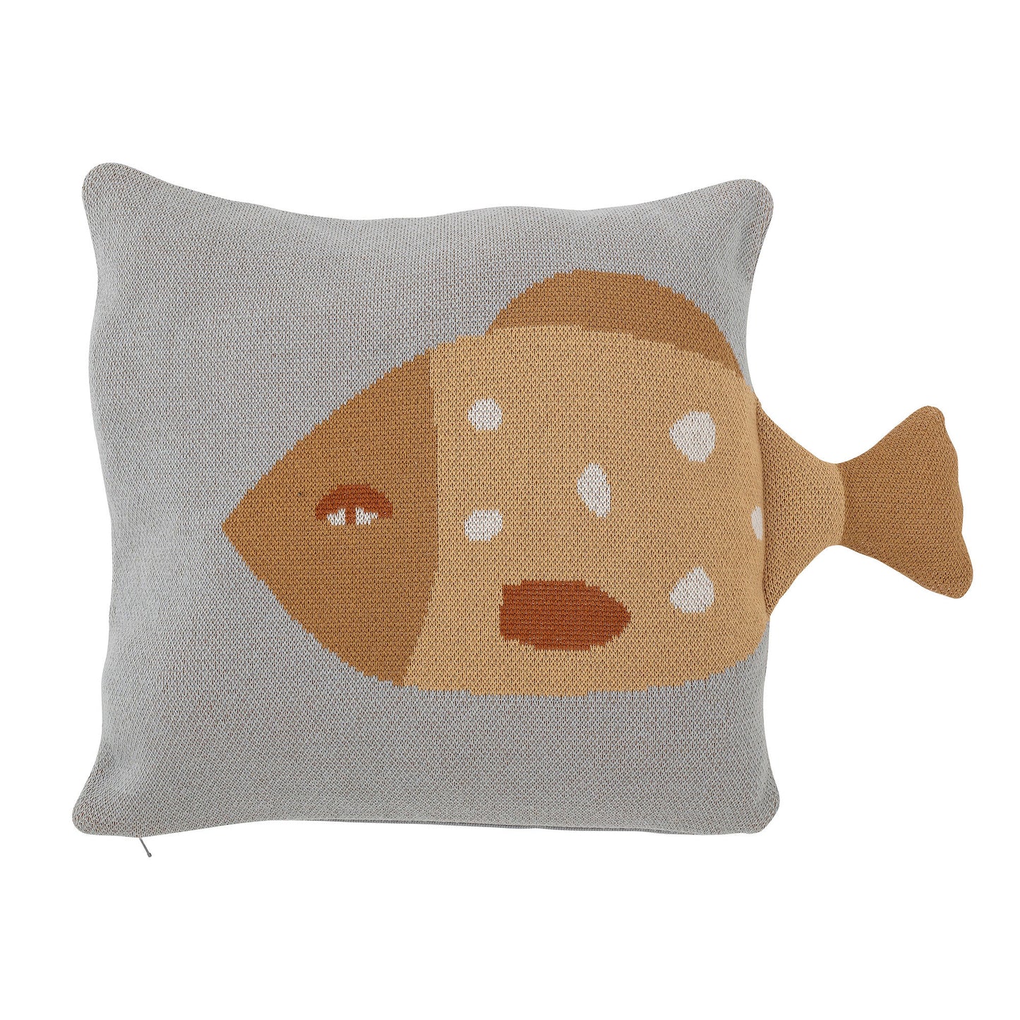 Bloomingville MINI Larle pude – Fisk i blå, OEKO-TEX® bomuld