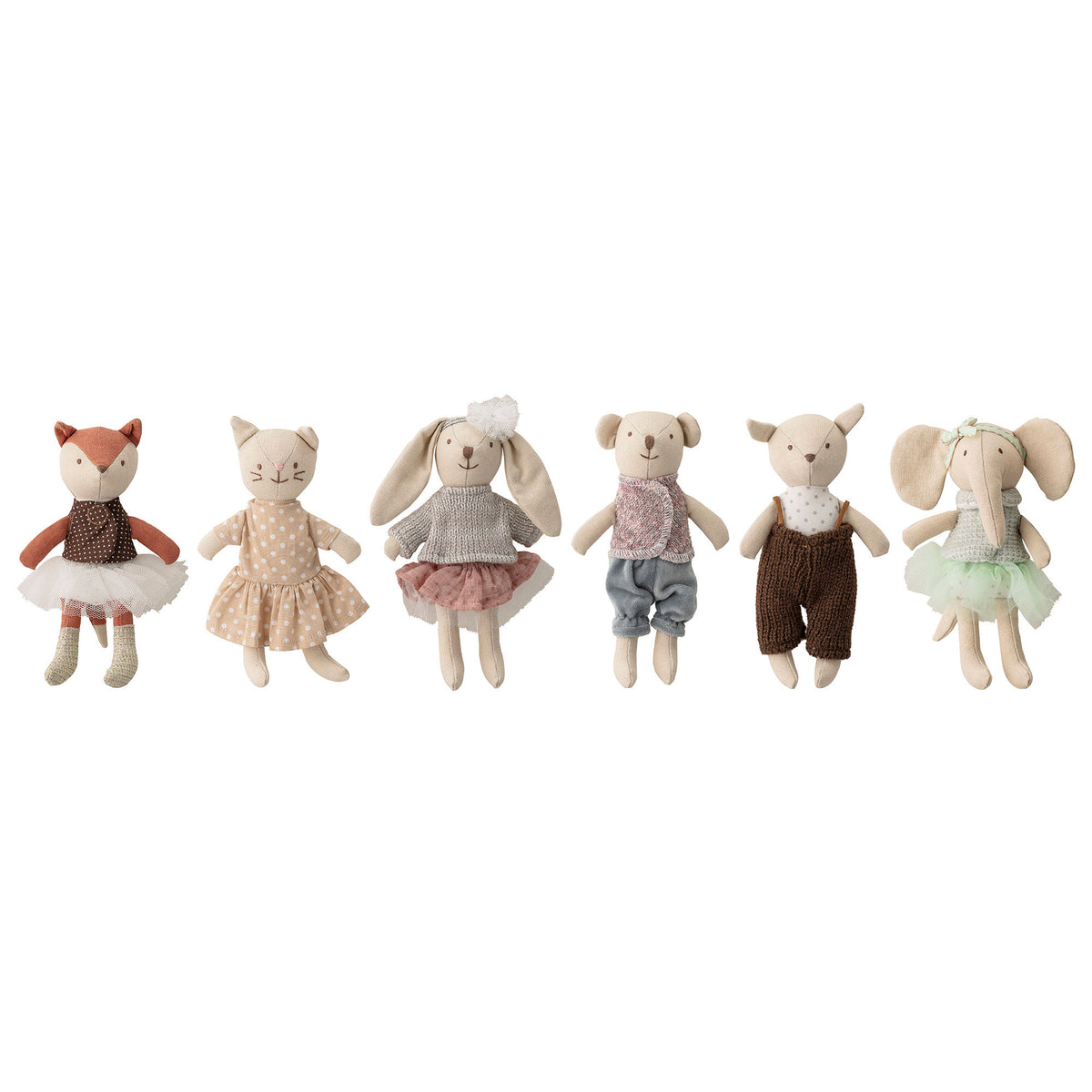 Bloomingville MINI Animal friends Dukke - Rosa