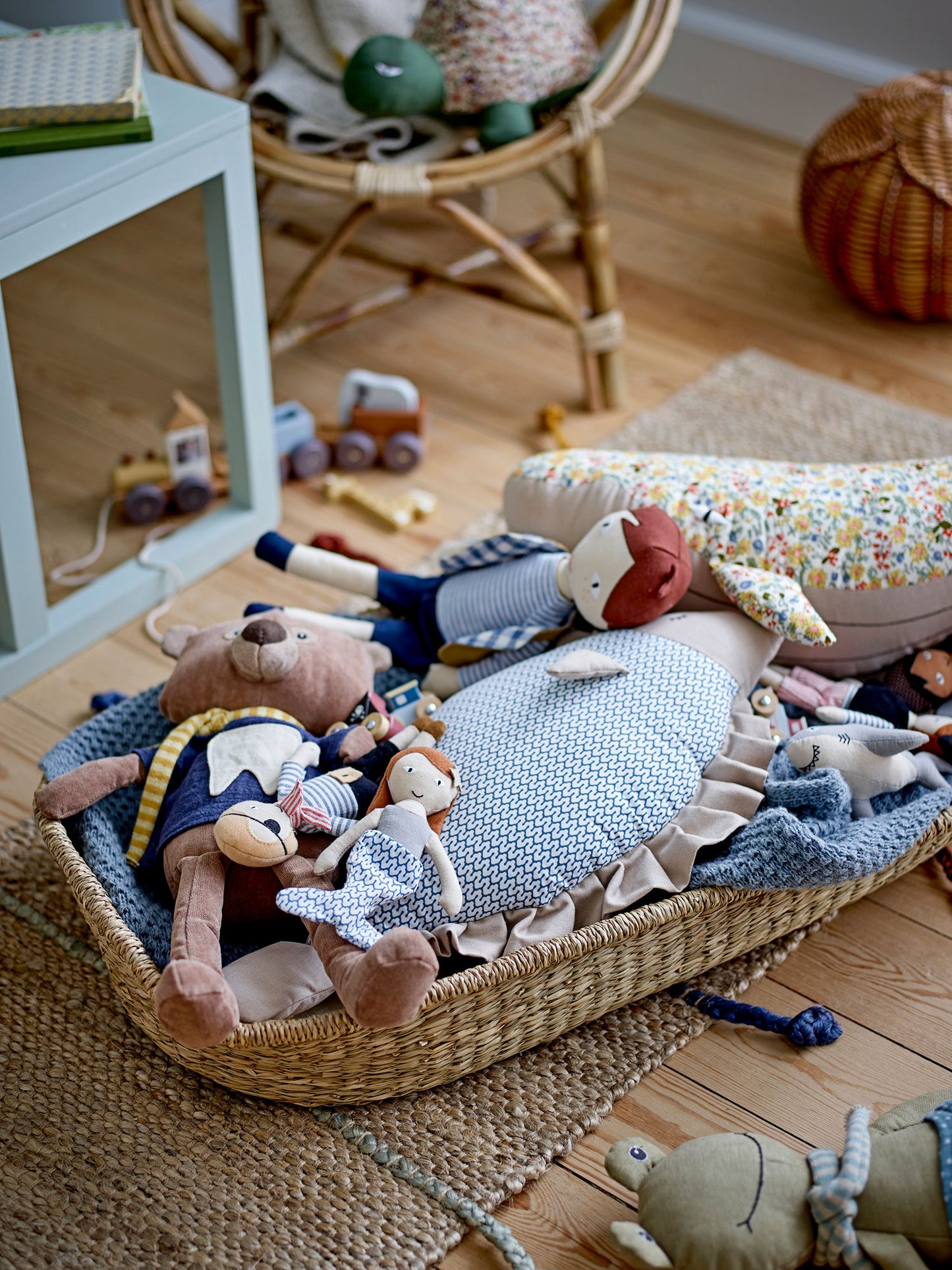 Bloomingville MINI Gunne bamse – Gul hval i bomuld