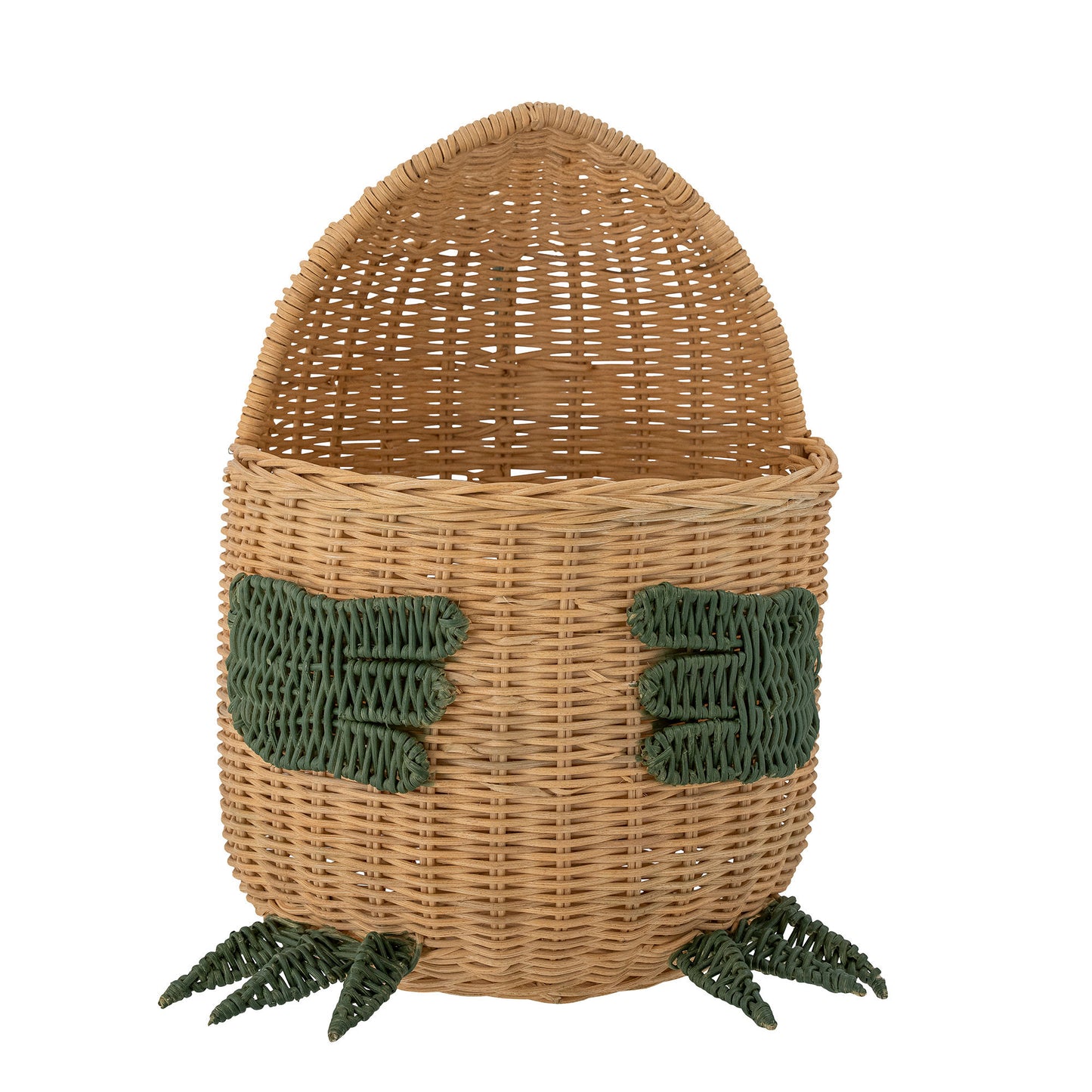Bloomingville MINI Eddi kurv – Dinosaur i naturfarvet rattan