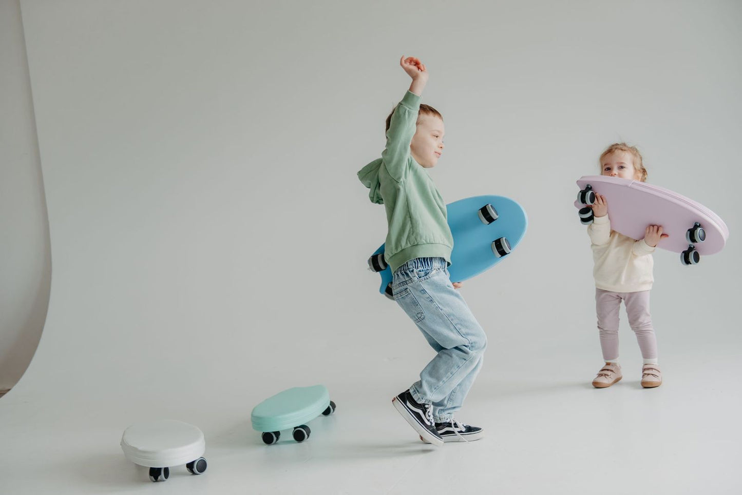 leg&go Surf & Ride rullebræt til børn – blå