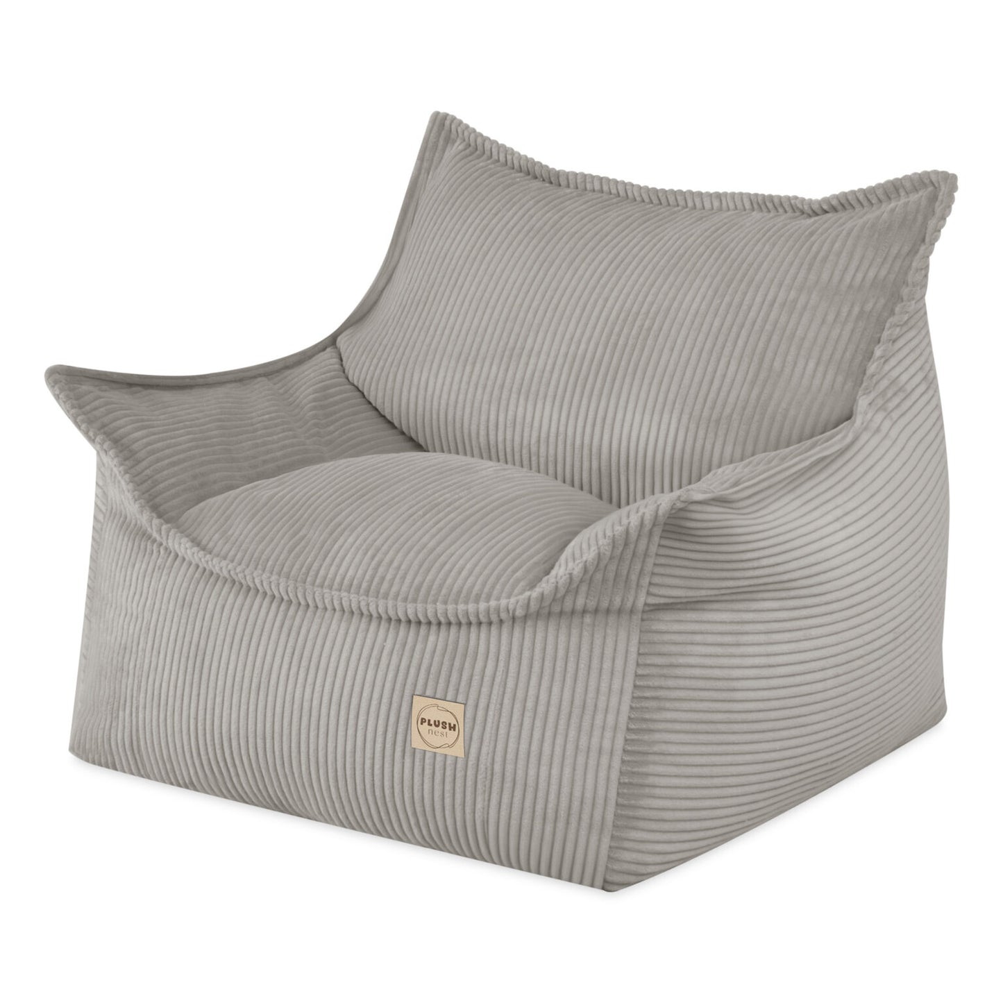 Plush Nest Roya lænestol til børn i premium fløjl – beige