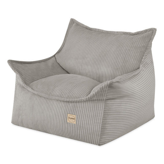 Plush Nest Roya lænestol til børn i premium fløjl – beige