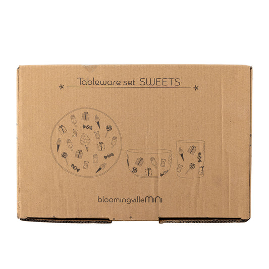 Bloomingville MINI Sweets Stelsæt i stentøj – Natur