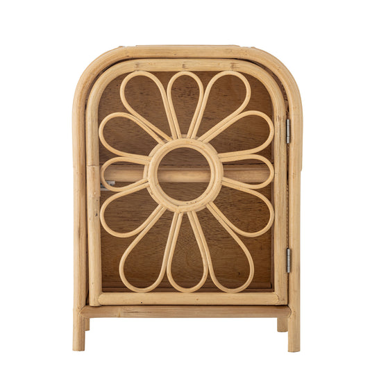 Bloomingville MINI Anuke skab – Blomstrelåge i natur, rattan