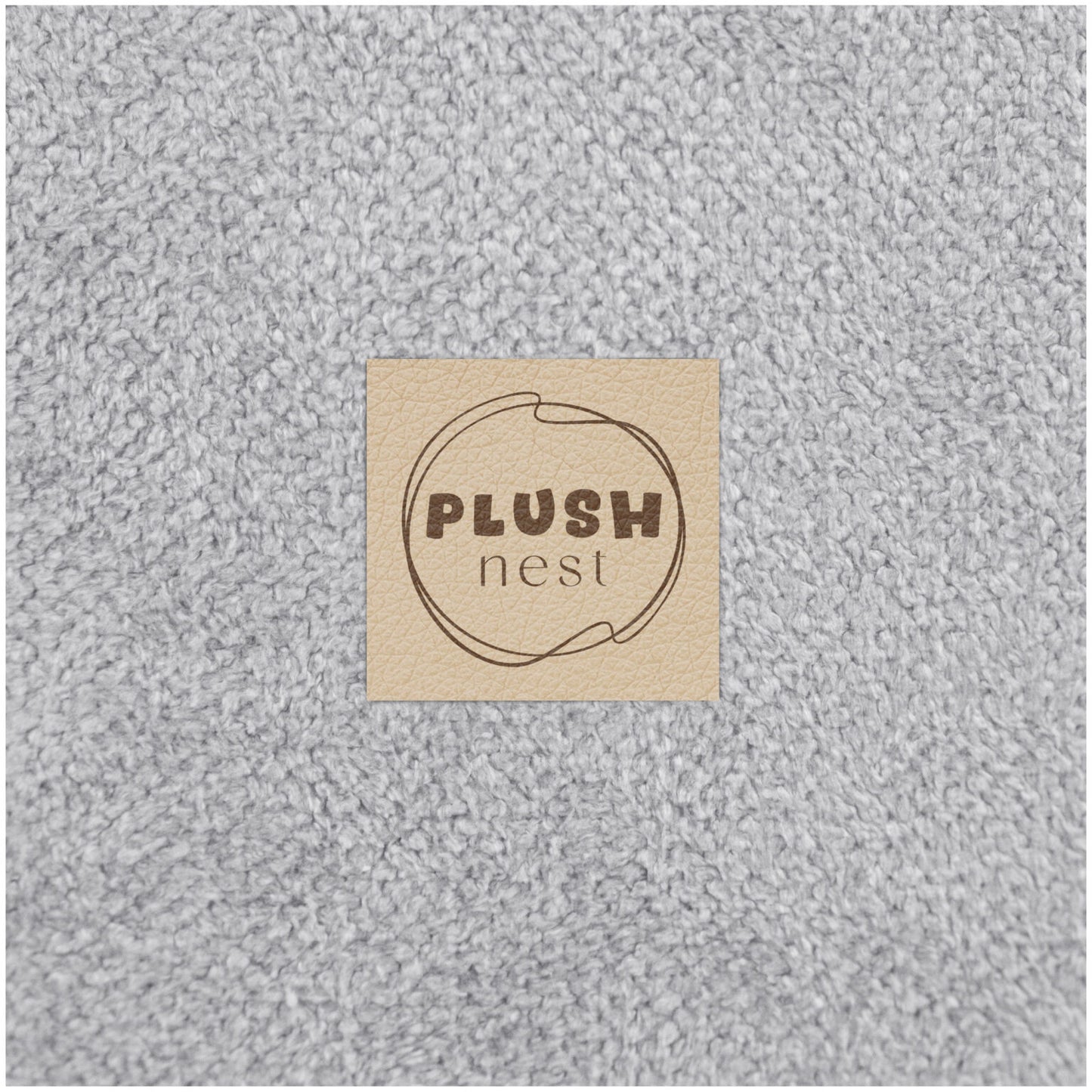 Plush Nest boldbassin i premium chenille – grå – 90x30 cm