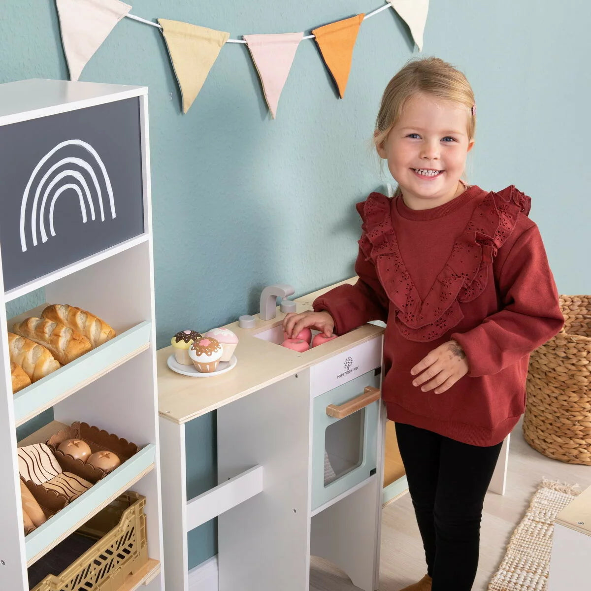 MUSTERKIND legetøjsbutik Avena – hvid/natur/mint