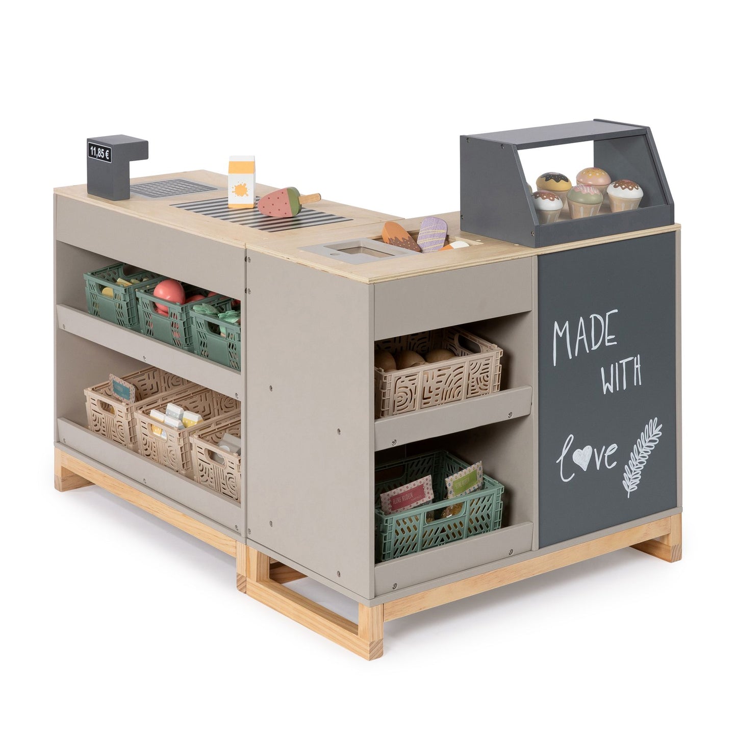 MUSTERKIND indkøbsbutik Bollea – varm grå/natur