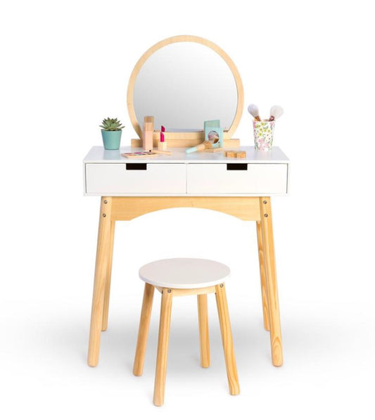 MUSTERKIND sminkebord Calendula – hvid/natur