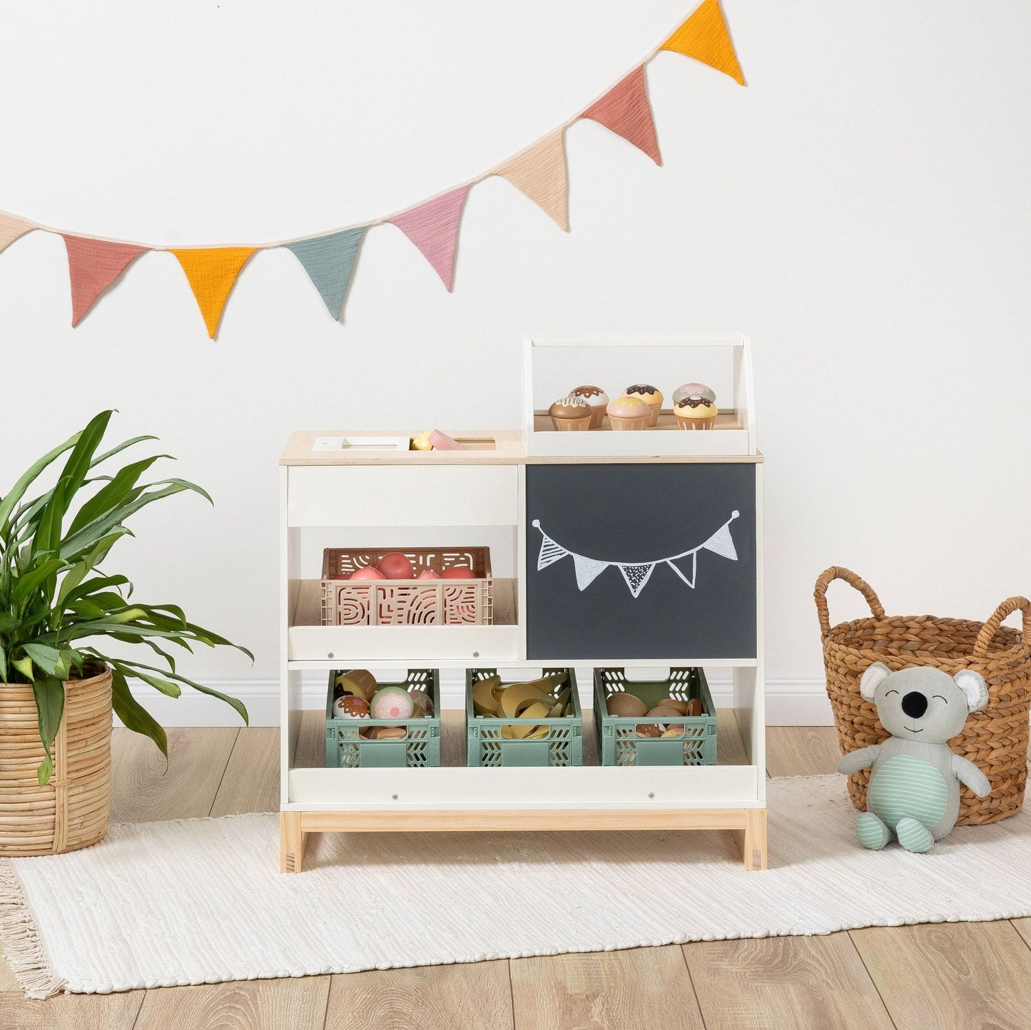 MUSTERKIND legetøjsbutik Vinca – hvid/natur