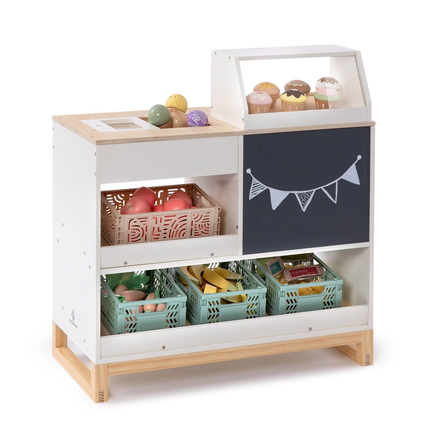 MUSTERKIND legetøjsbutik Vinca – hvid/natur