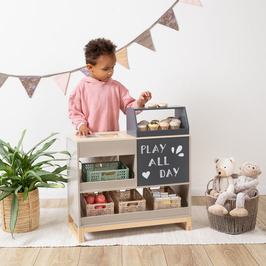 MUSTERKIND legetøjsbutik Vinca – varm grå/natur