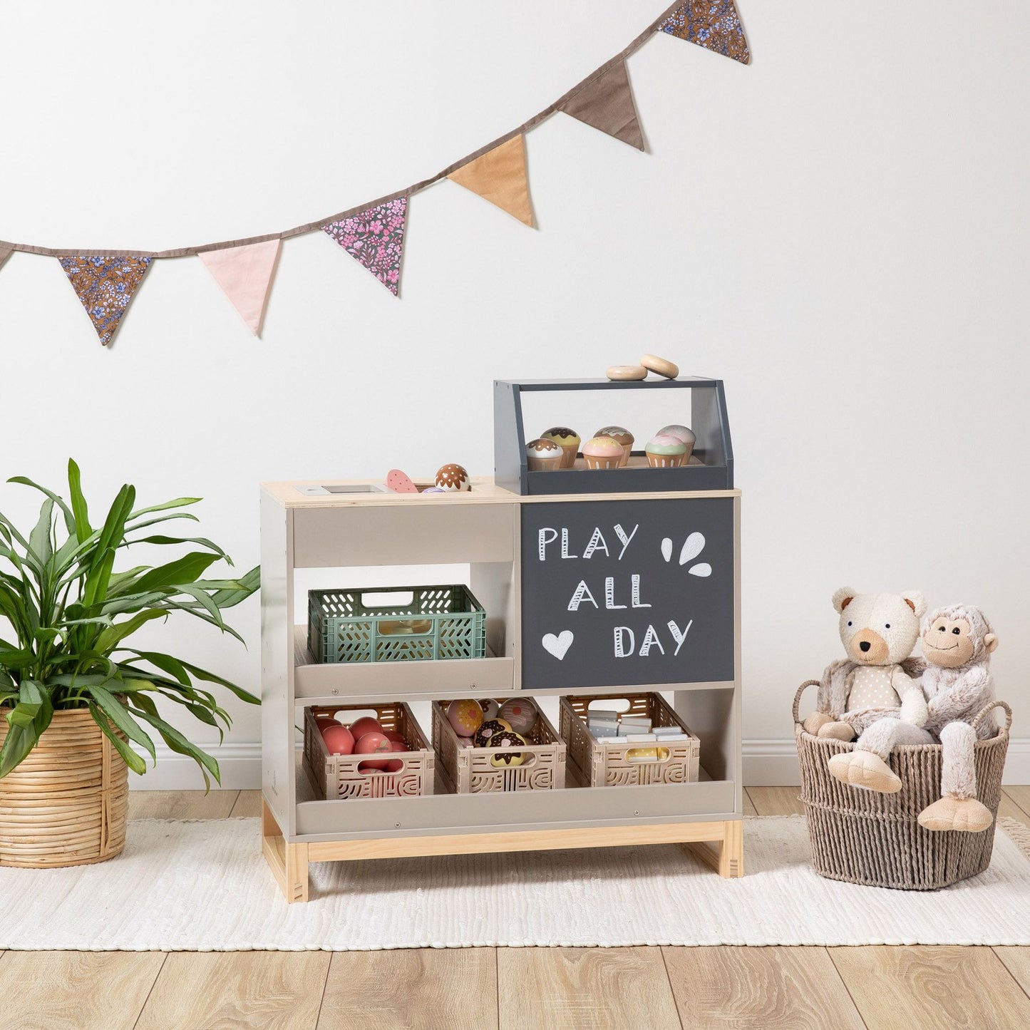 MUSTERKIND legetøjsbutik Vinca – varm grå/natur