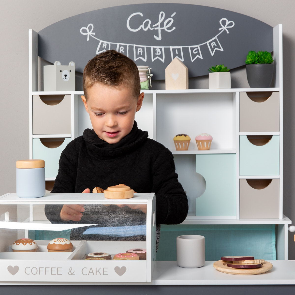 MUSTERKIND kaffe- og kageboks Vanilla – hvid/multifarvet