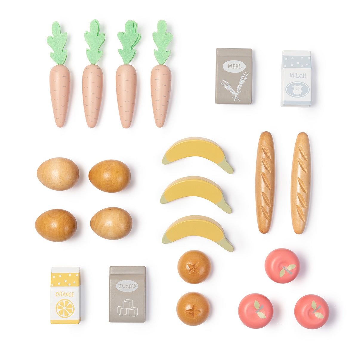 MUSTERKIND indkøbskurv Carum – hvid/natur/multifarvet