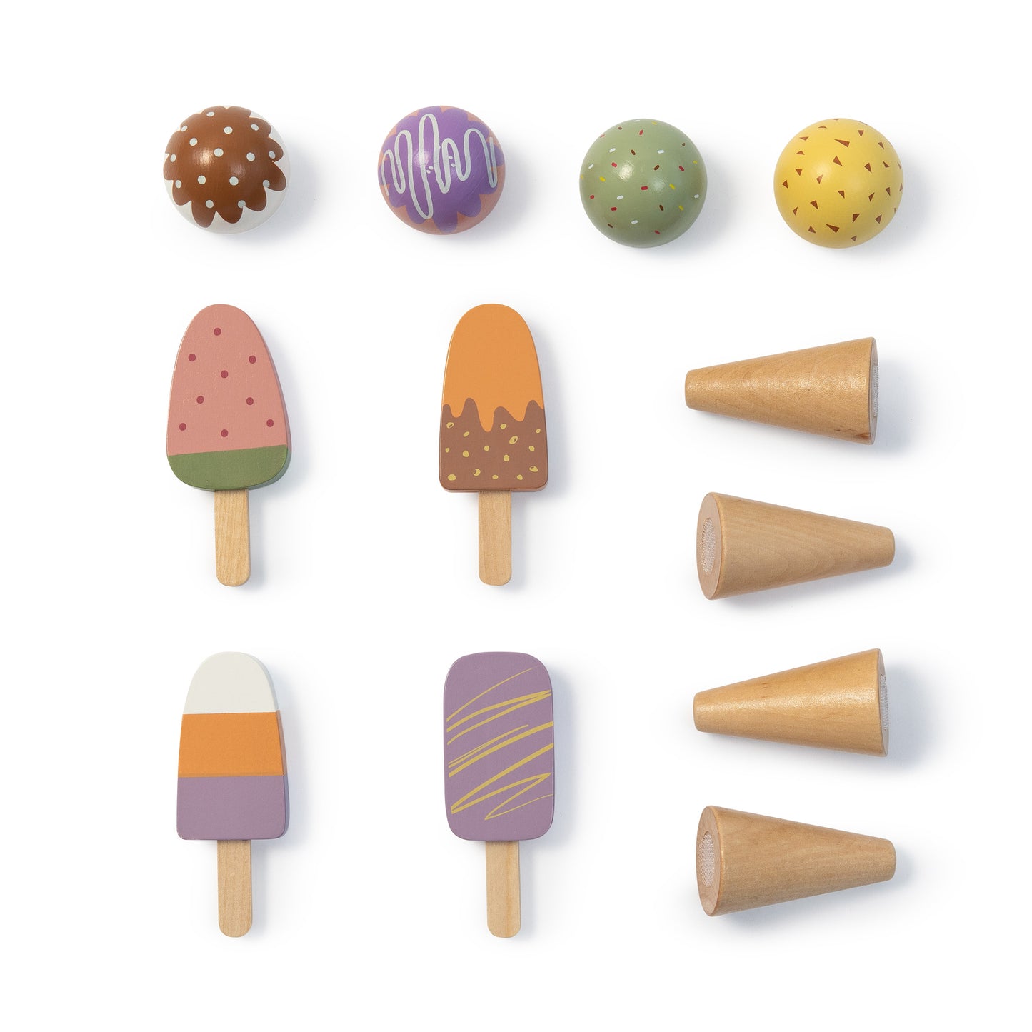 MUSTERKIND isbutik Cocos – hvid/multifarvet