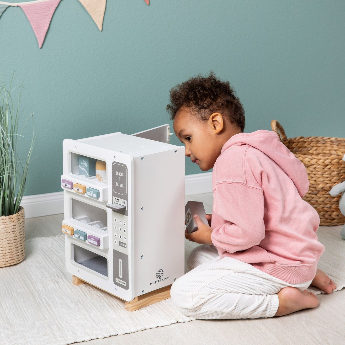 MUSTERKIND salgsautomat Cornus – hvid/multifarvet