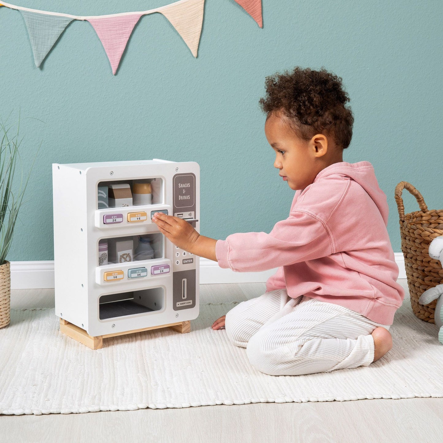 MUSTERKIND salgsautomat Cornus – hvid/multifarvet