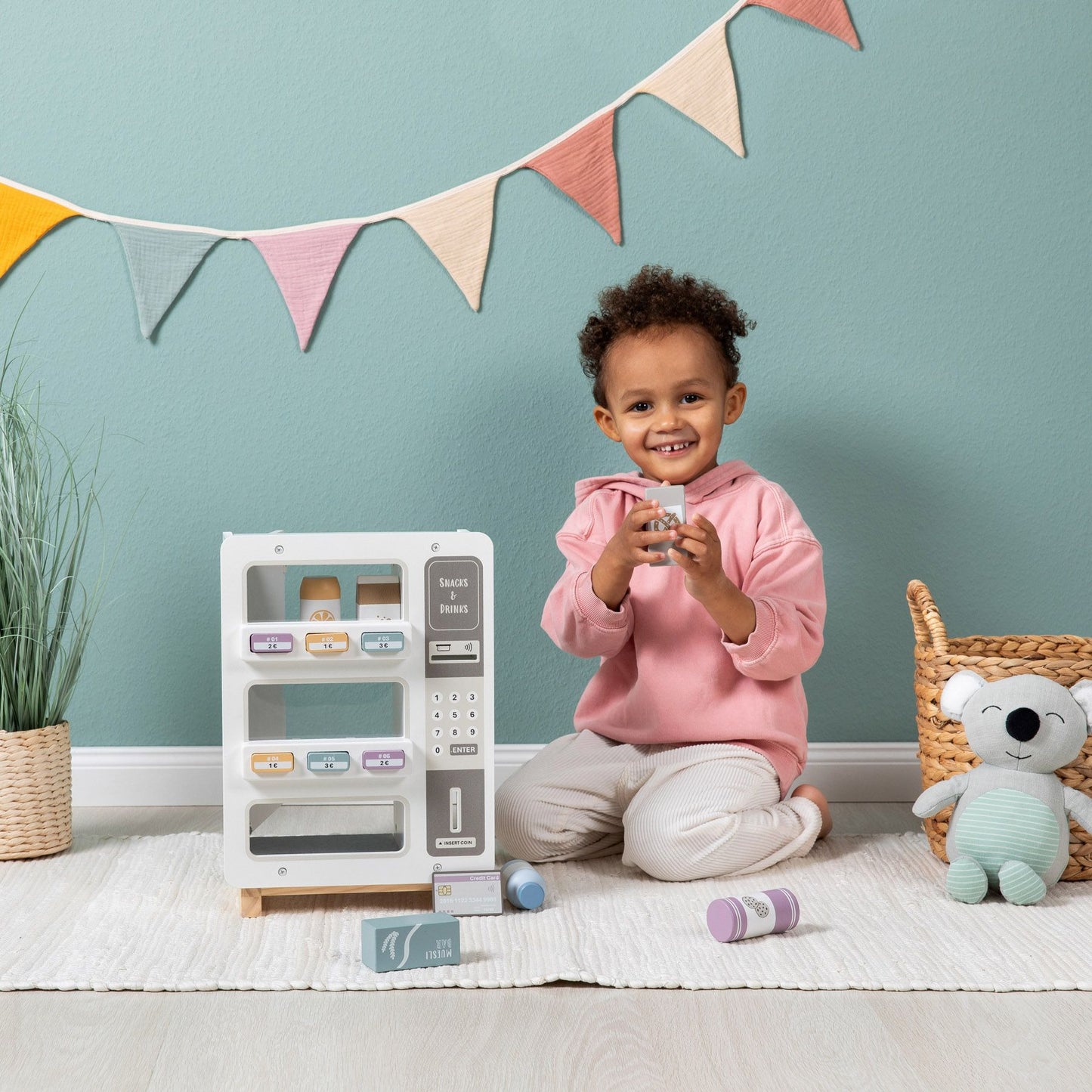 MUSTERKIND salgsautomat Cornus – hvid/multifarvet