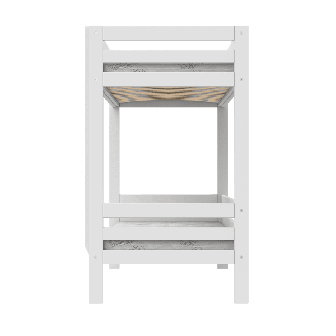 LIFETIME Kidsrooms køjeseng med stige – Elements - 90x200 cm – hvid