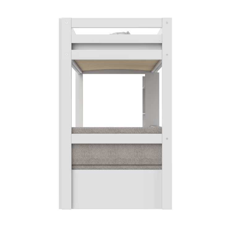 LIFETIME Kidsrooms højseng 177 cm Study & Relax – Elements – 90x200 cm - hvid