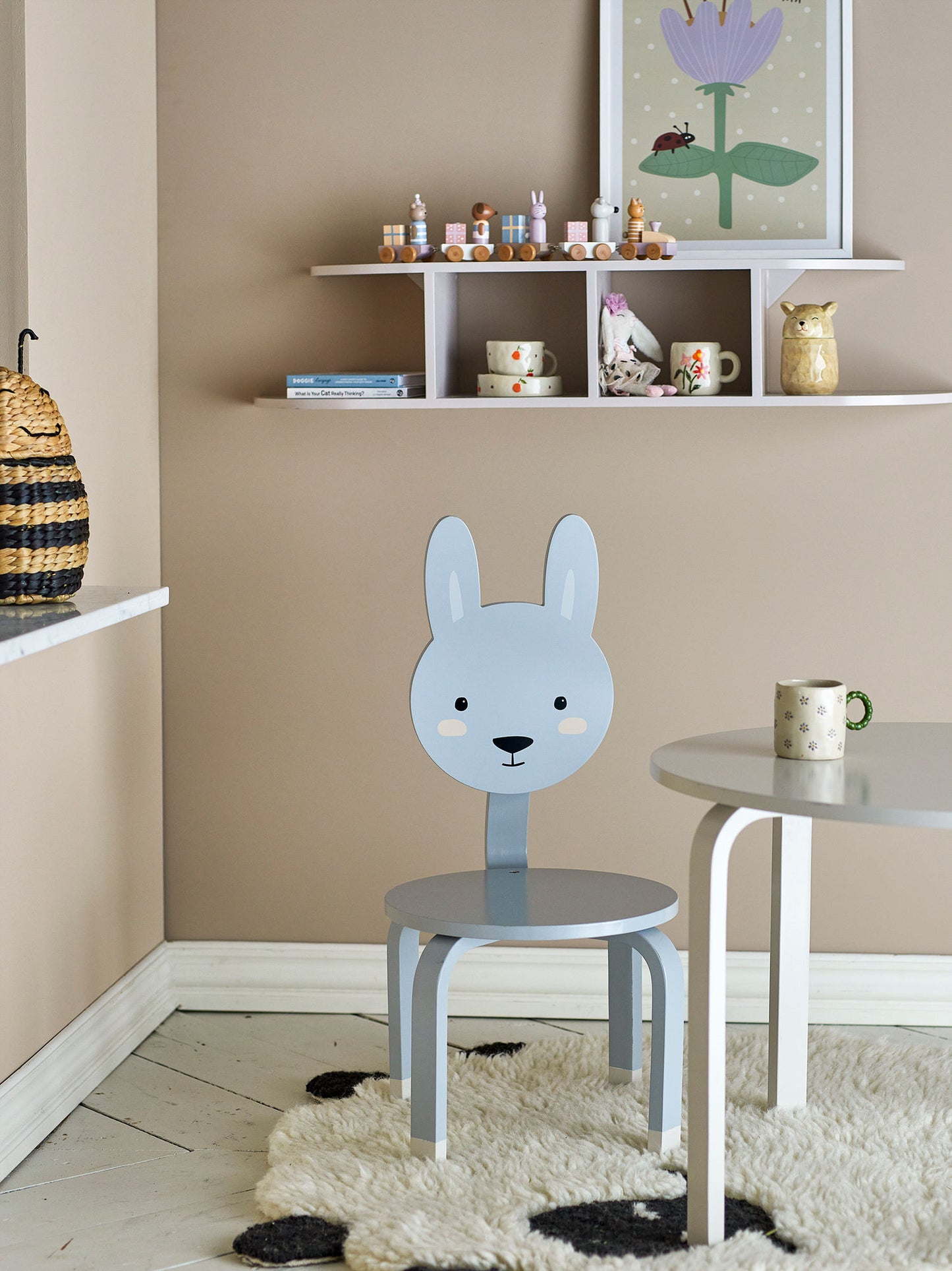 Bloomingville MINI Marle Stol, Grå, MDF