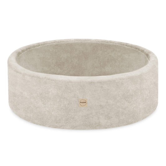 Plush Nest boldbassin i premium chenille – beige – 90x30 cm