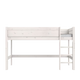 LIFETIME Kidsrooms halvhøj seng med stige 128 cm 120x200 – hvidpigmenteret
