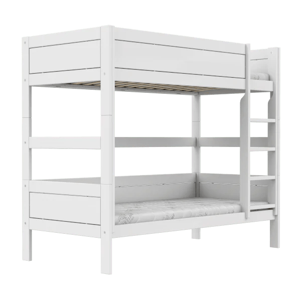 LIFETIME Kidsrooms køjeseng med stige 90x200 cm – hvid