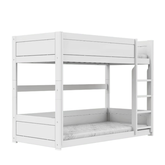 LIFETIME Kidsrooms lav køjeseng med stige 90x200 cm – hvid