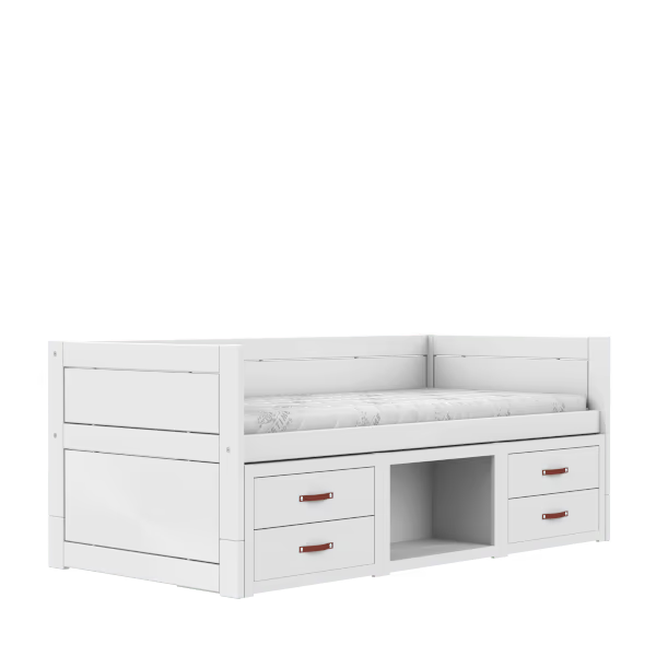 LIFETIME Kidsrooms multi børneseng inkl. opbevaring 90x200 cm – hvid