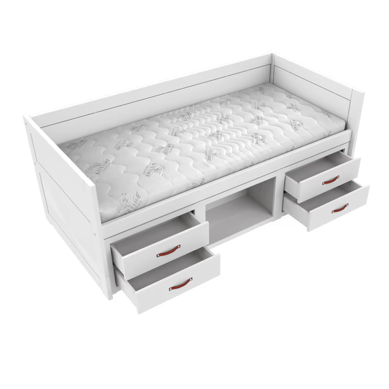 LIFETIME Kidsrooms multi børneseng inkl. opbevaring 90x200 cm – hvid