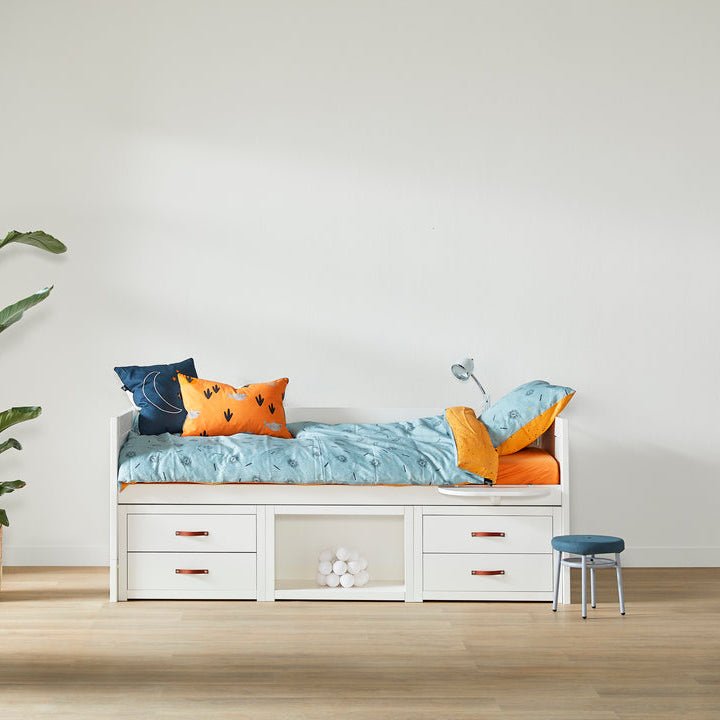 LIFETIME Kidsrooms multi børneseng inkl. opbevaring 90x200 cm – hvid