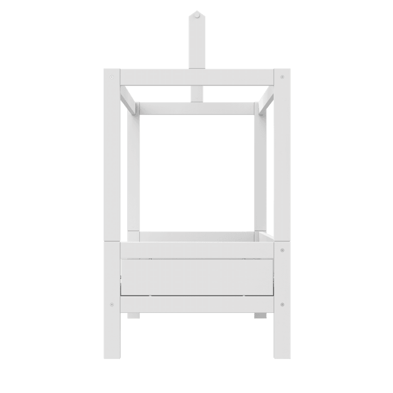 LIFETIME Kidsrooms børneseng med topkonstruktion 90x200 cm – hvid