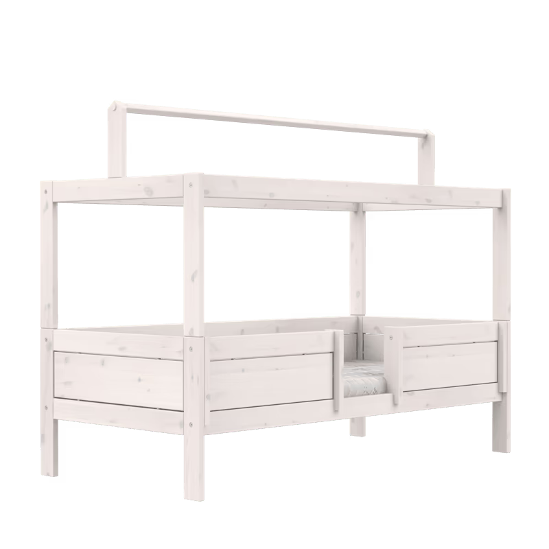 LIFETIME Kidsrooms 4-i-1 børneseng med topkonstruktion 90x200 cm – hvidpigmenteret